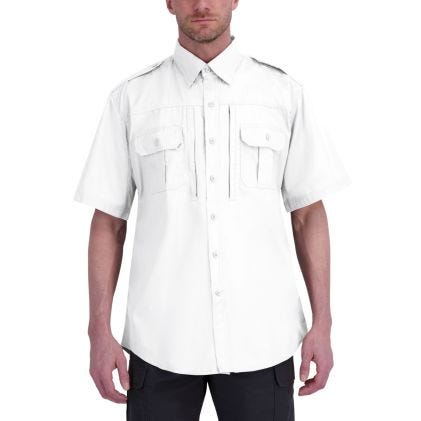 Propper® Men's Short Sleeve Tactical Shirt – Poplin White