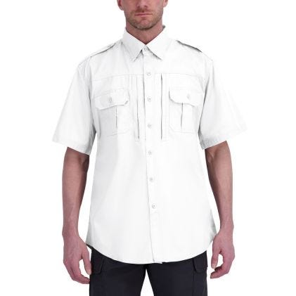 Propper® Men's Short Sleeve Tactical Shirt – Poplin White