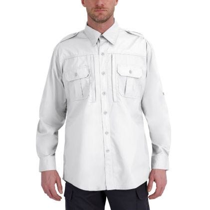 Propper® Men's Long Sleeve Tactical Shirt – Poplin White