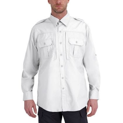 Propper® Men's Long Sleeve Tactical Shirt – Poplin White