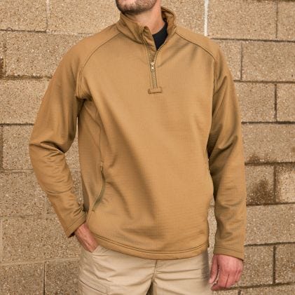 Propper Men's Quarter Zip Grid Fleece