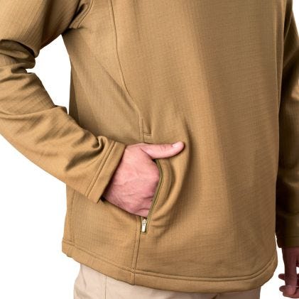 Propper Men's Quarter Zip Grid Fleece