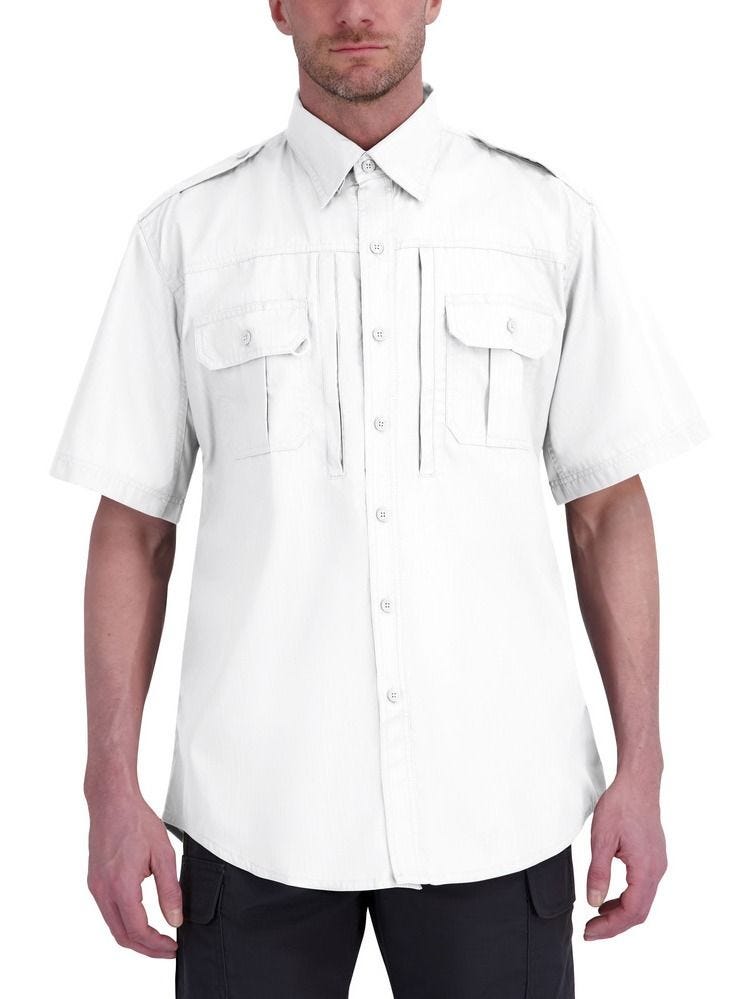 Propper® Men's Short Sleeve Tactical Shirt – Poplin White