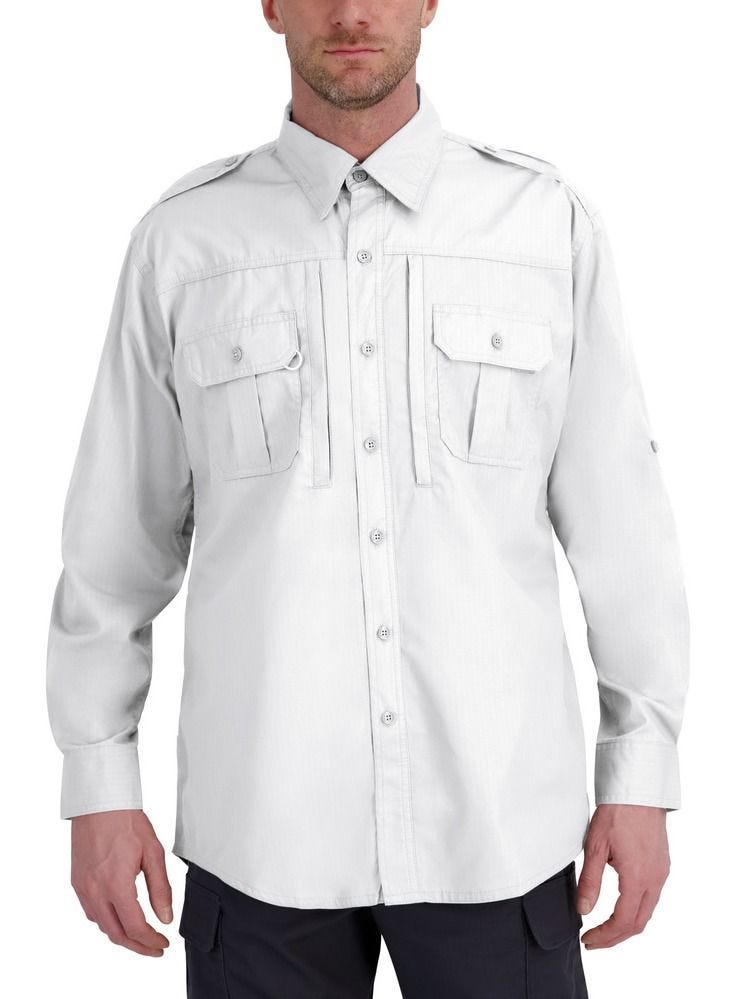 Propper® Men's Long Sleeve Tactical Shirt – Poplin White