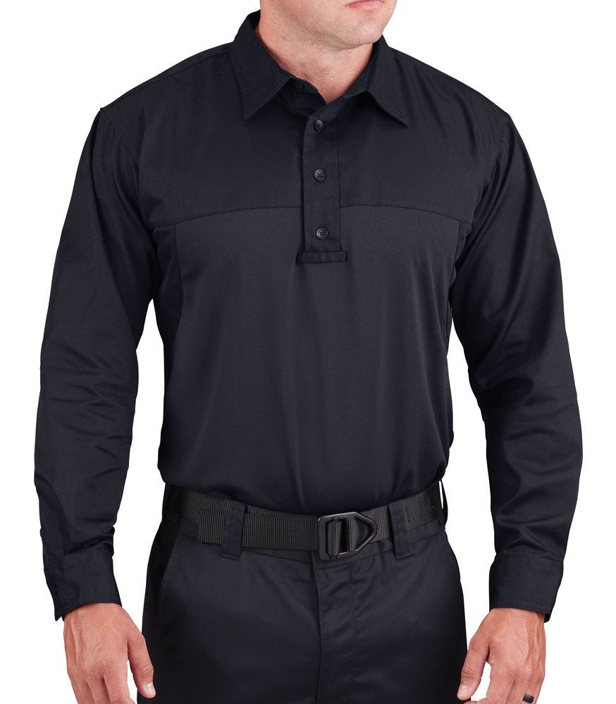 トップス interim HYPERBIGUMILITARYWORKSHIRT Long Sleeve Deluxe Police Style Shirt