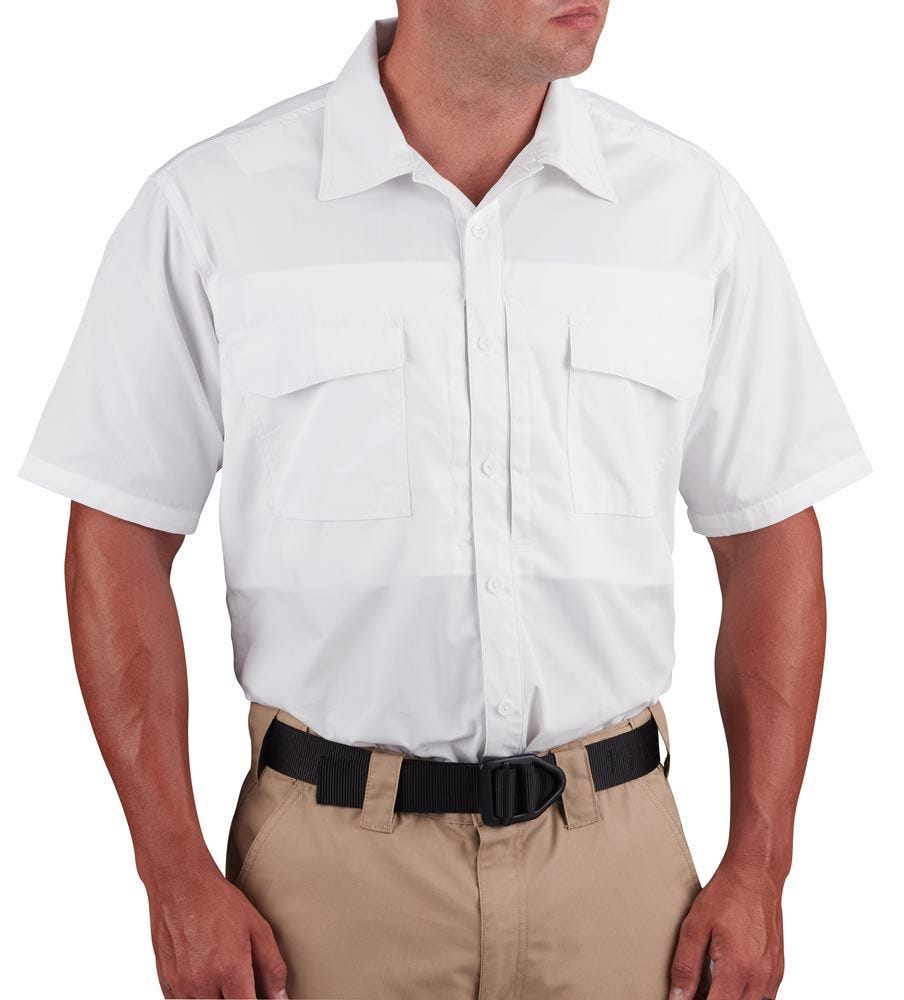 Propper® Men's Short Sleeve RevTac Shirt - Poplin White (Closeout)