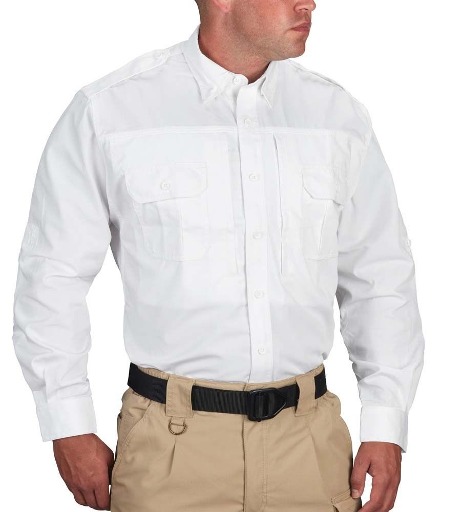 Long Sleeve Tactical Shirt – Poplin White
