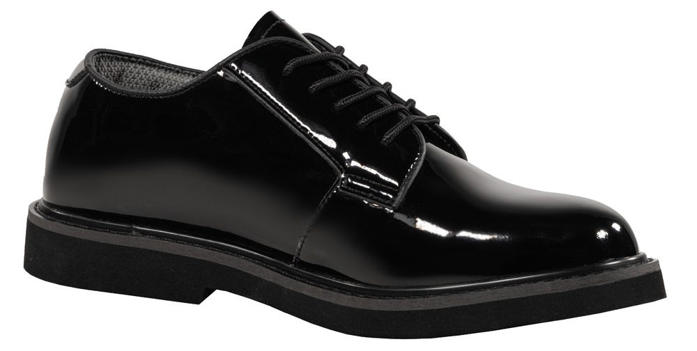 black oxford dress shoes Dress Shoe Wholecut Oxford Plain Toe Black Patent D (Medium) / 9.5 main image 1