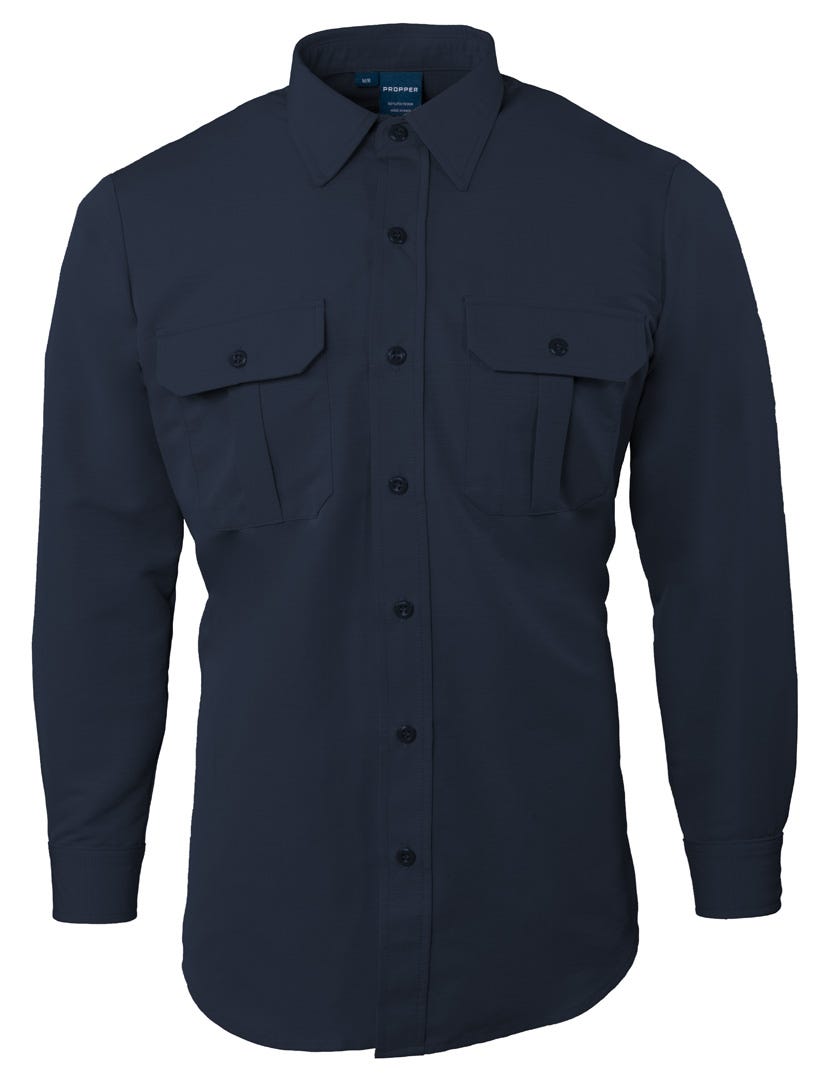 knee length dresses for ladies TruSpec Long Sleeve Tactical Shirt - 65/35 Poly-Cotton Rip-Stop main image 0