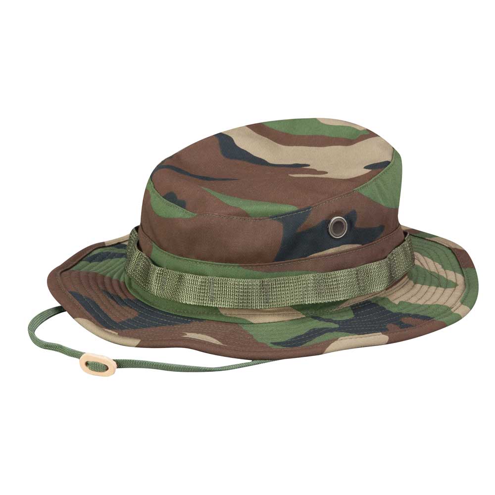 Propper® Boonie Hat 100% Cotton Ripstop– Wide Brim & Chin Strap Military Hat - Picture 12 of 12