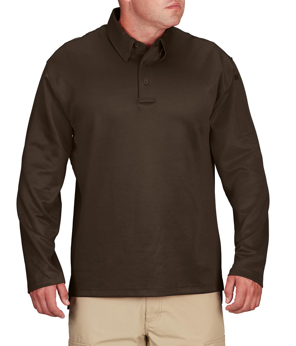Propper® I.C.E.® Men’s Performance Long Sleeve Tactical Polo Shirt– Breathable - Picture 8 of 17