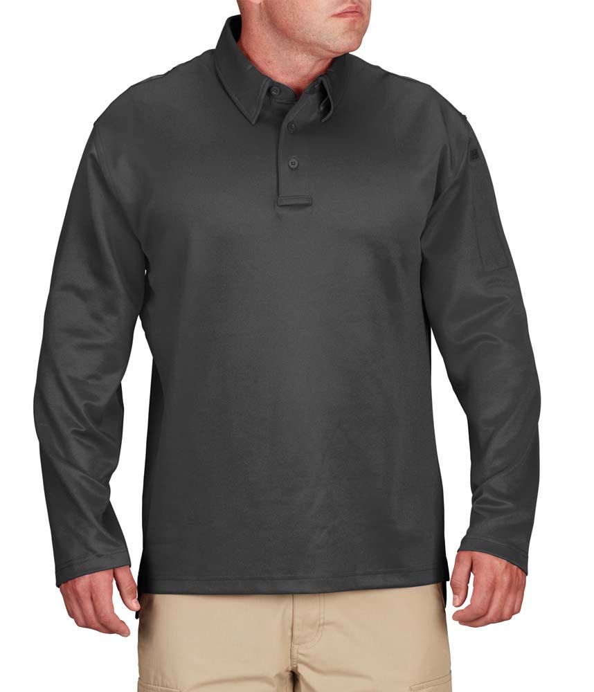 Propper® I.C.E.® Men’s Performance Long Sleeve Tactical Polo Shirt– Breathable - Picture 9 of 17