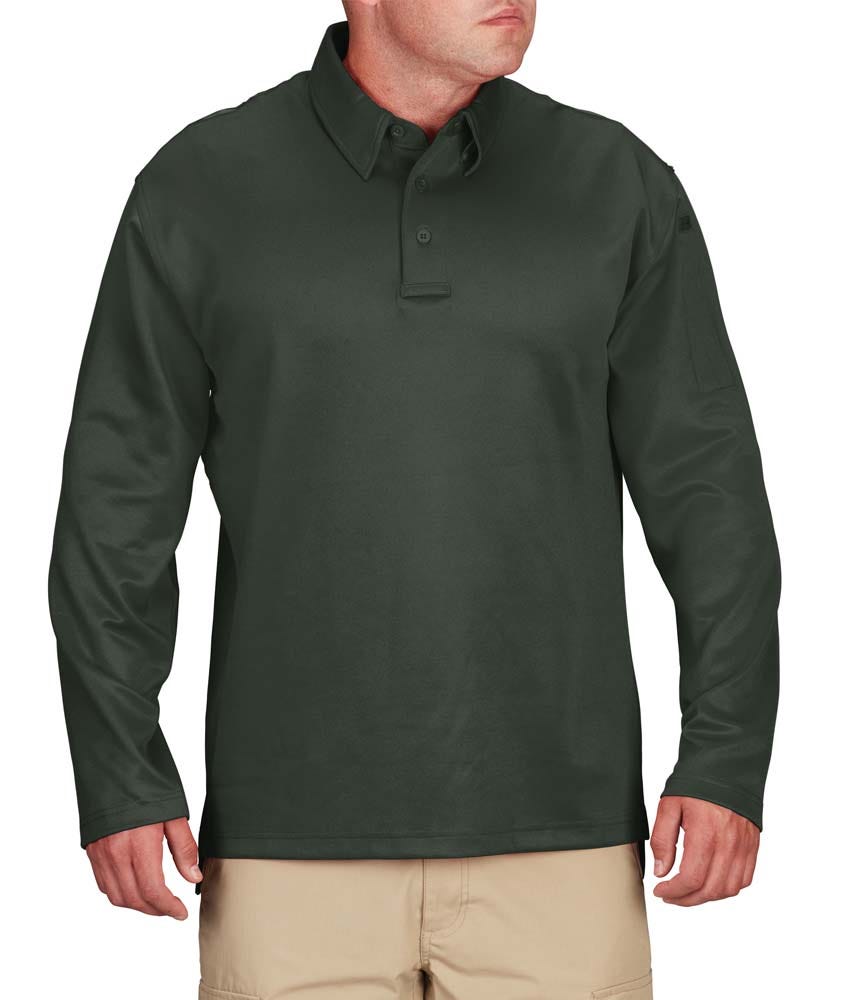Propper® I.C.E.® Men’s Performance Long Sleeve Tactical Polo Shirt– Breathable - Picture 11 of 17