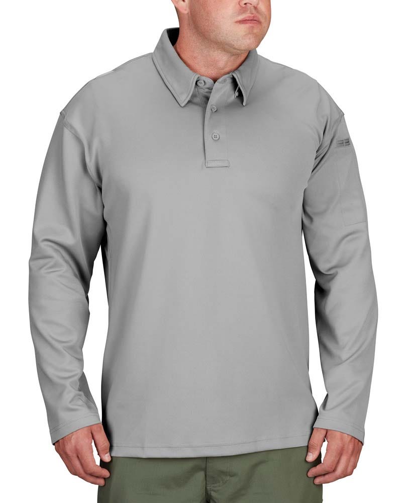 Propper® I.C.E.® Men’s Performance Long Sleeve Tactical Polo Shirt– Breathable - Picture 12 of 17