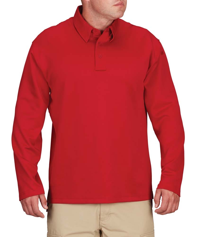 Propper® I.C.E.® Men’s Performance Long Sleeve Tactical Polo Shirt– Breathable - Picture 15 of 17