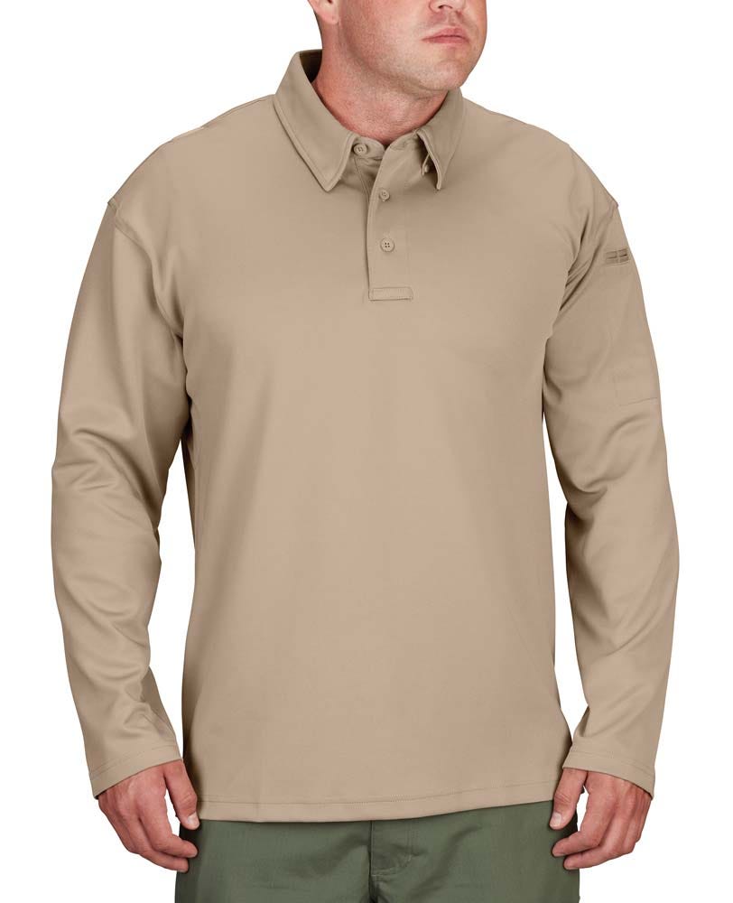 Propper® I.C.E.® Men’s Performance Long Sleeve Tactical Polo Shirt– Breathable - Picture 16 of 17