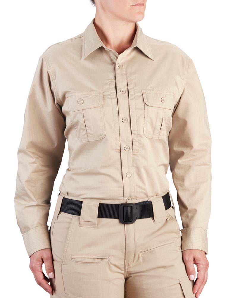 Propper® Kinetic Women's Long Sleeve Tactical Shirt- Stain Resistant, Modern - Picture 8 of 10