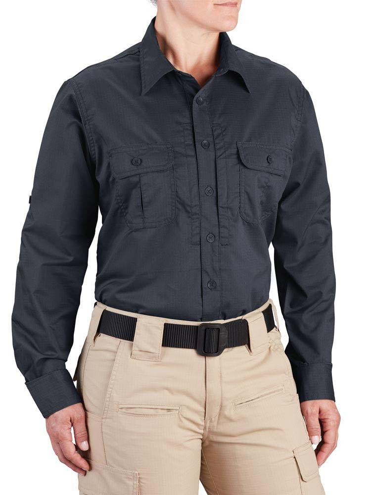 Propper® Kinetic Women's Long Sleeve Tactical Shirt- Stain Resistant, Modern - Picture 9 of 10