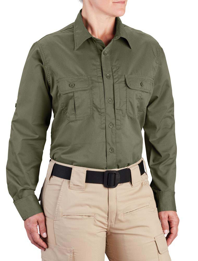 Propper® Kinetic Women's Long Sleeve Tactical Shirt- Stain Resistant, Modern - Picture 10 of 10