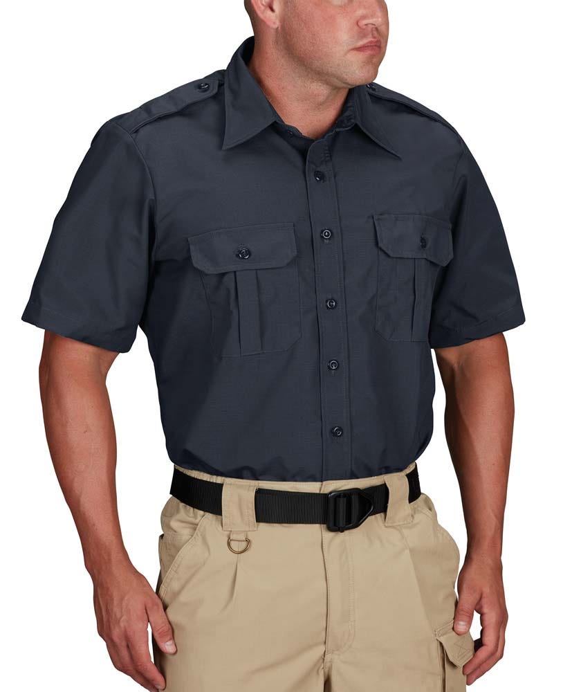 Propper® Men's Tactical Dress Shirt, Short Sleeve, Ripstop Duty Work Uniform - Picture 12 of 14