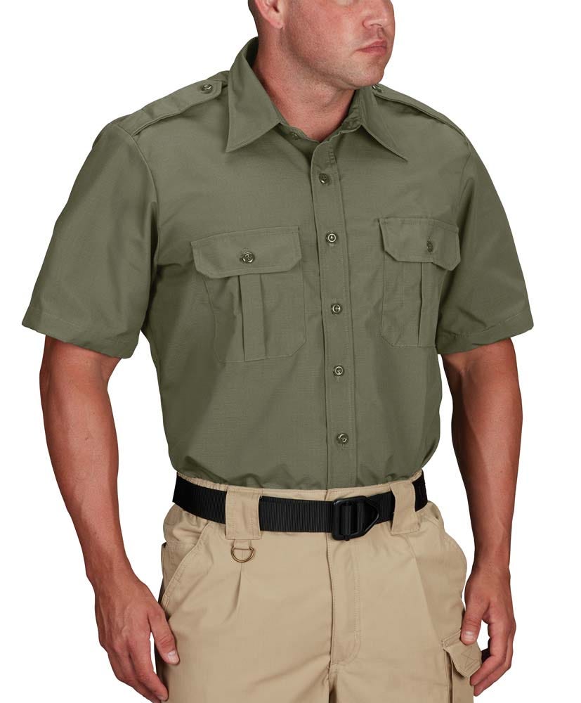 Propper® Men's Tactical Dress Shirt, Short Sleeve, Ripstop Duty Work Uniform - Picture 13 of 14