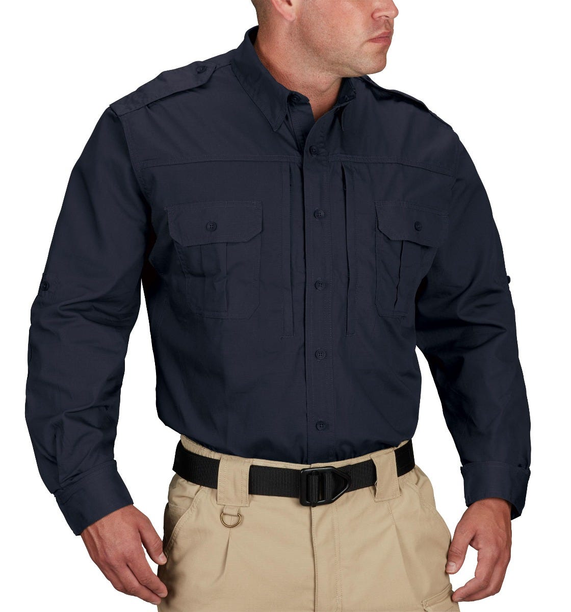 Propper® Men Tactical Shirt Long Sleeve Teflon Military Work Uniform Button Up - Picture 12 of 15