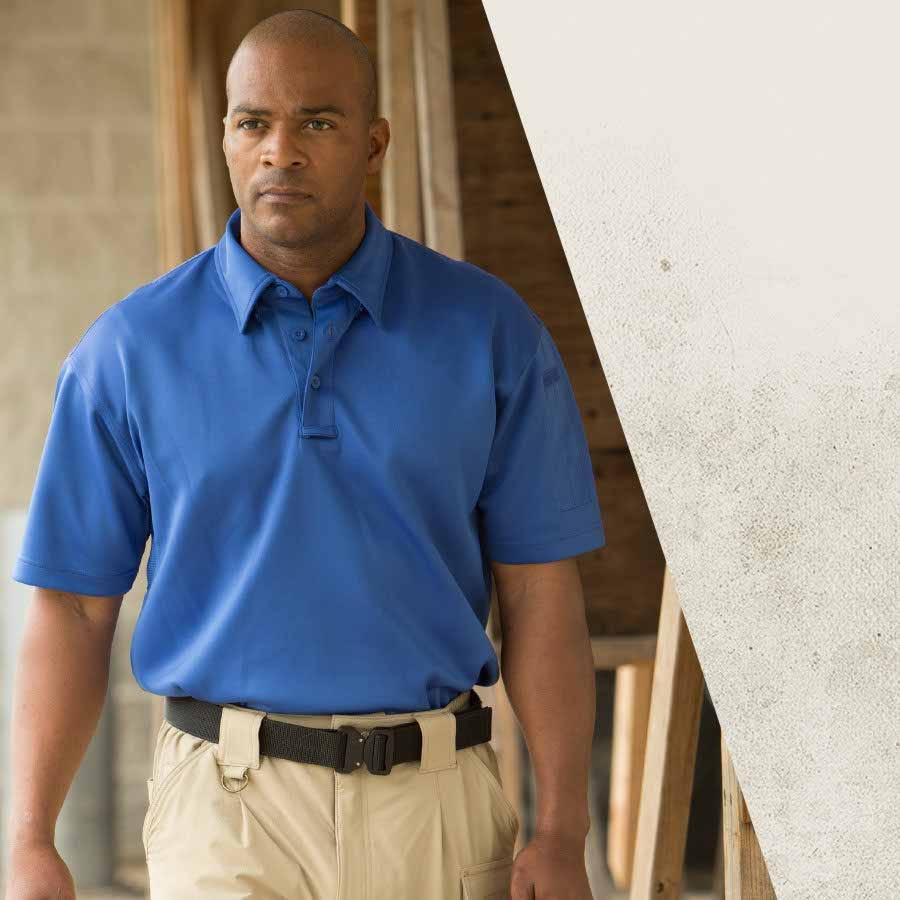 I.C.E. polo in cobalt