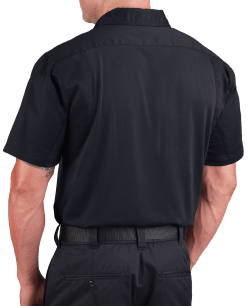 Edgetec Polo Long Sleeve Back Heather